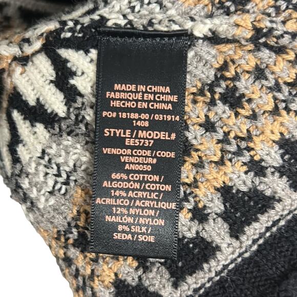 Ella Moss || Nadeem Cardigan Open Front Long Sleeve Sweater size xs /s - Picture 6 of 7